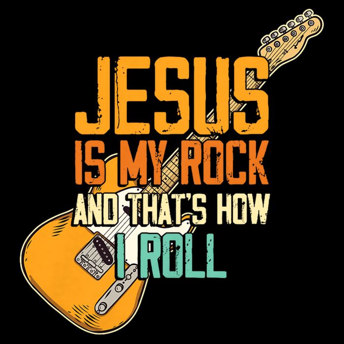 Jesus Is My Rock And That Is How I Roll Christian T-Shirt
