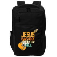 Jesus Is My Rock And That Is How I Roll Christian Impact Tech Backpack
