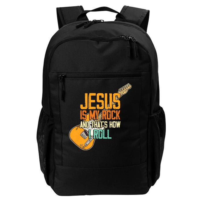 Jesus Is My Rock And That Is How I Roll Christian Backpack
