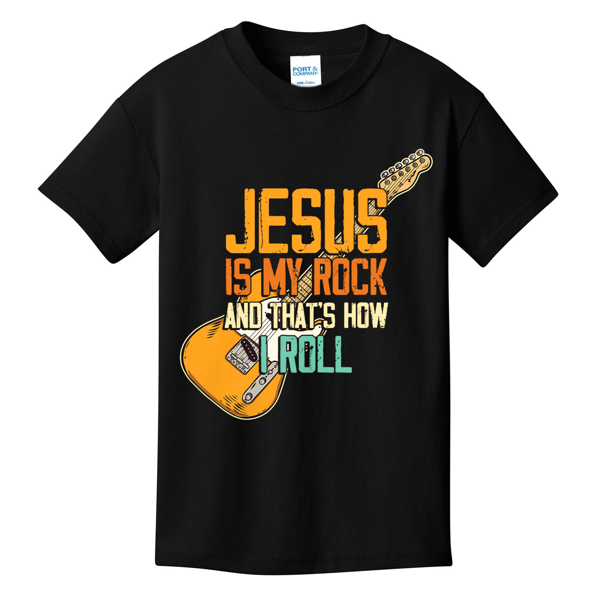 Jesus Is My Rock And That Is How I Roll Christian Kids T-Shirt