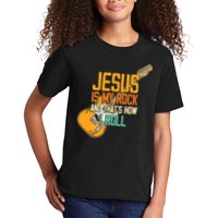Jesus Is My Rock And That Is How I Roll Christian Kids T-Shirt