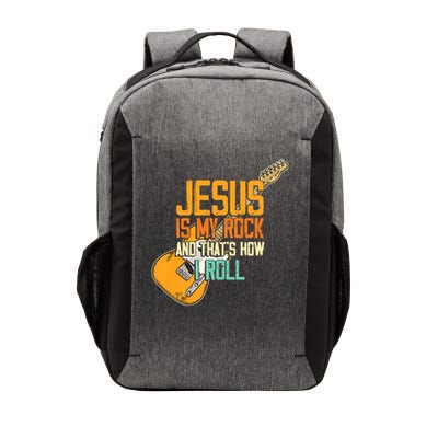 Jesus Is My Rock And That Is How I Roll Christian Vector Backpack