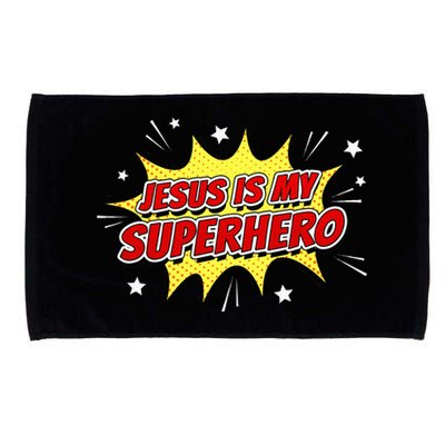 Jesus Is My Superhero – & Adult Christian Faith Comic Microfiber Hand Towel