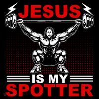 Jesus Is My Spotter Funny Christian Weightlifting Gym Flatbill Hat