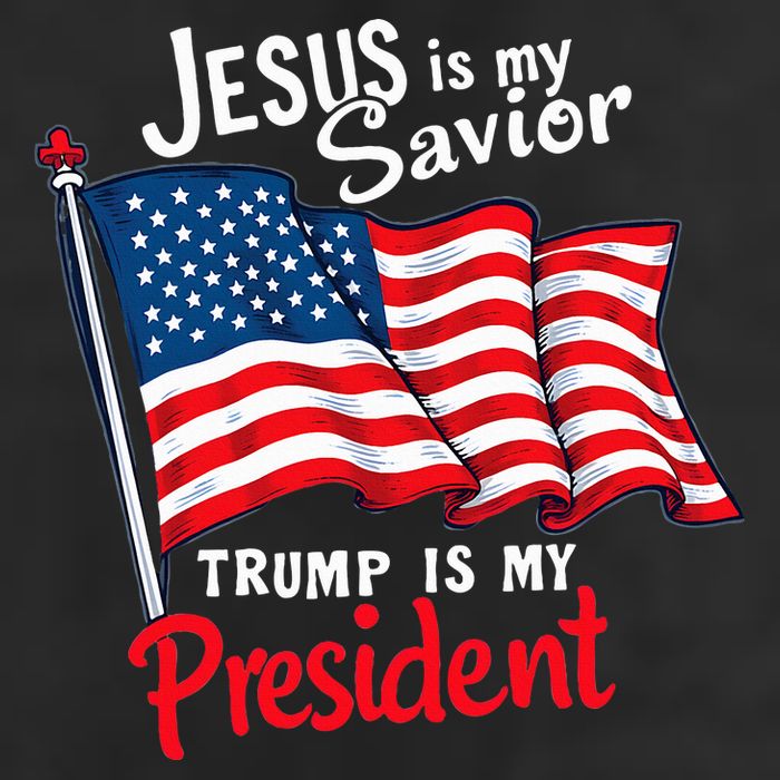 Jesus Is My Savior Trump Is My President Cool Comfort Performance Bucket Hat