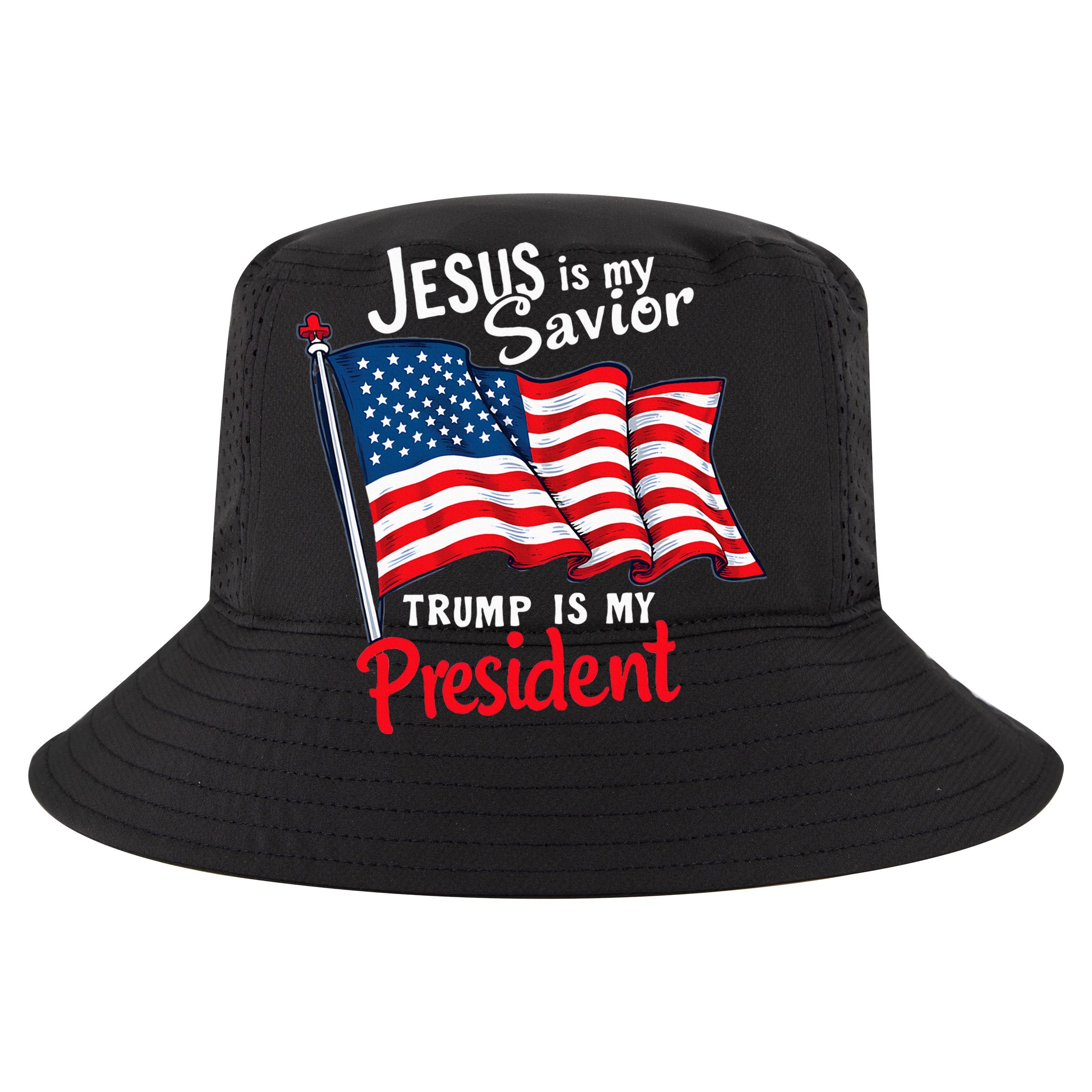 Jesus Is My Savior Trump Is My President Cooling Performance Crew T-Shirt