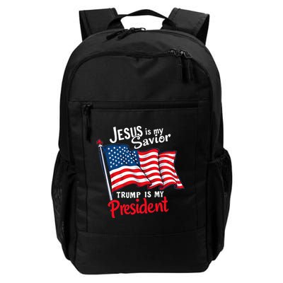 Jesus Is My Savior Trump Is My President Backpack