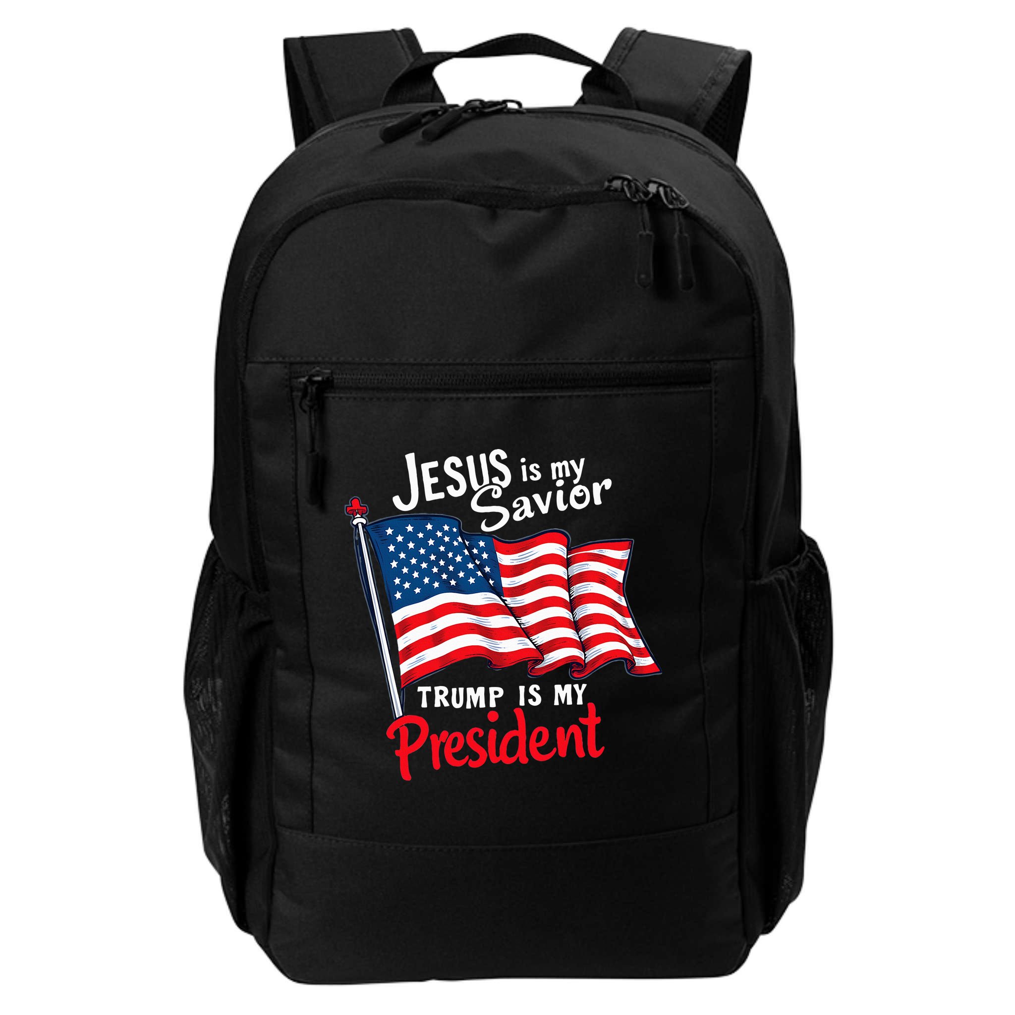 Jesus Is My Savior Trump Is My President Backpack