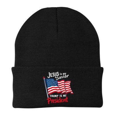 Jesus Is My Savior Trump Is My President Beanie