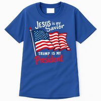 Jesus Is My Savior Trump Is My President Tall T-Shirt