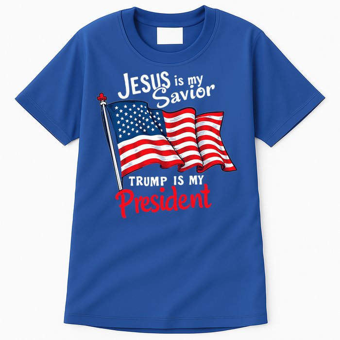 Jesus Is My Savior Trump Is My President Tall T-Shirt