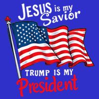 Jesus Is My Savior Trump Is My President Baby Bodysuit