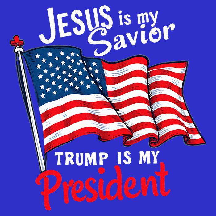 Jesus Is My Savior Trump Is My President Baby Bodysuit