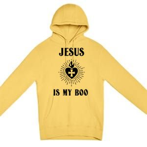 Jesus Is My Boo Funny Christian Halloween Cute Gift Premium Pullover Hoodie