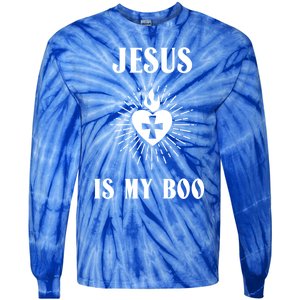 Jesus Is My Boo Funny Christian Halloween Cute Gift Tie-Dye Long Sleeve Shirt