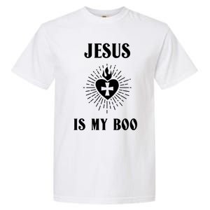 Jesus Is My Boo Funny Christian Halloween Cute Gift Garment-Dyed Heavyweight T-Shirt