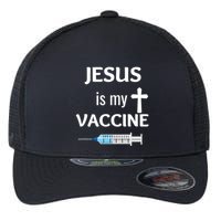 Jesus Is My Vaccine Flexfit Unipanel Trucker Cap