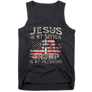 Jesus Is My Savior Trump Is My President Tank Top