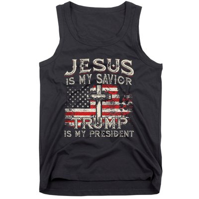 Jesus Is My Savior Trump Is My President Tank Top