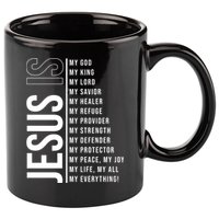 Jesus Is My Lord My Everything Christianity Quote 11oz C Handle Ceramic Mug