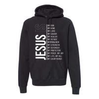 Jesus Is My Lord My Everything Christianity Quote Premium Hoodie