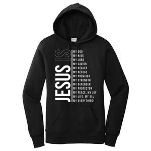 Jesus Is My Lord My Everything Christianity Quote Women's Pullover Hoodie