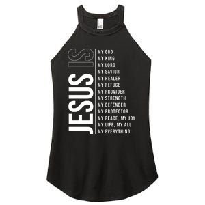 Jesus Is My Lord My Everything Christianity Quote Women's Perfect Tri Rocker Tank