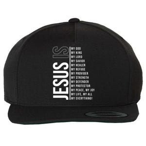 Jesus Is My Lord My Everything Christianity Quote Wool Snapback Cap