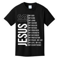 Jesus Is My Lord My Everything Christianity Quote Kids T-Shirt