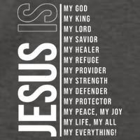 Jesus Is My Lord My Everything Christianity Quote Vector Backpack