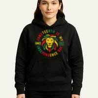 Juneteenth Is My Independence Day Lion Free Ish Since 1865 Hoodie