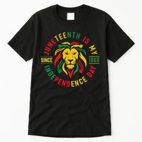 Juneteenth Is My Independence Day Lion Free Ish Since 1865 Tall T-Shirt