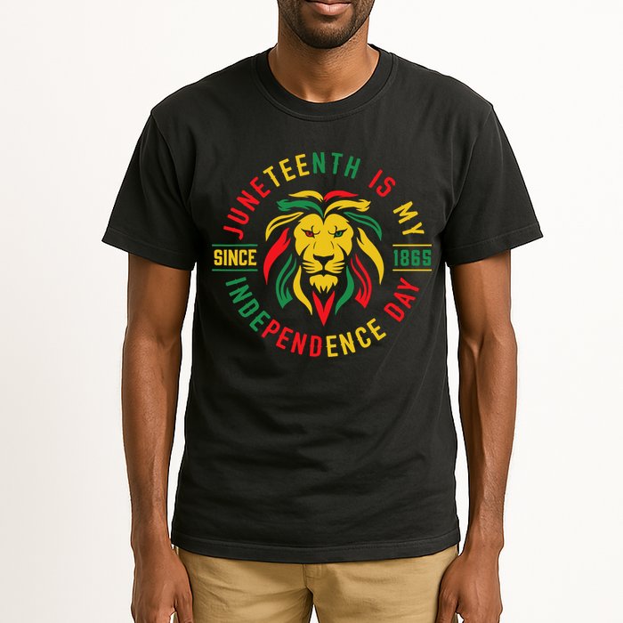 Juneteenth Is My Independence Day Lion Free Ish Since 1865 Tall T-Shirt