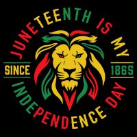 Juneteenth Is My Independence Day Lion Free Ish Since 1865 Tall T-Shirt