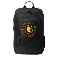 Juneteenth Is My Independence Day Lion Free Ish Since 1865 City Backpack