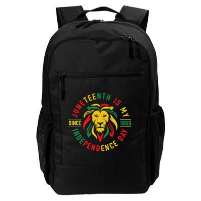 Juneteenth Is My Independence Day Lion Free Ish Since 1865 Backpack