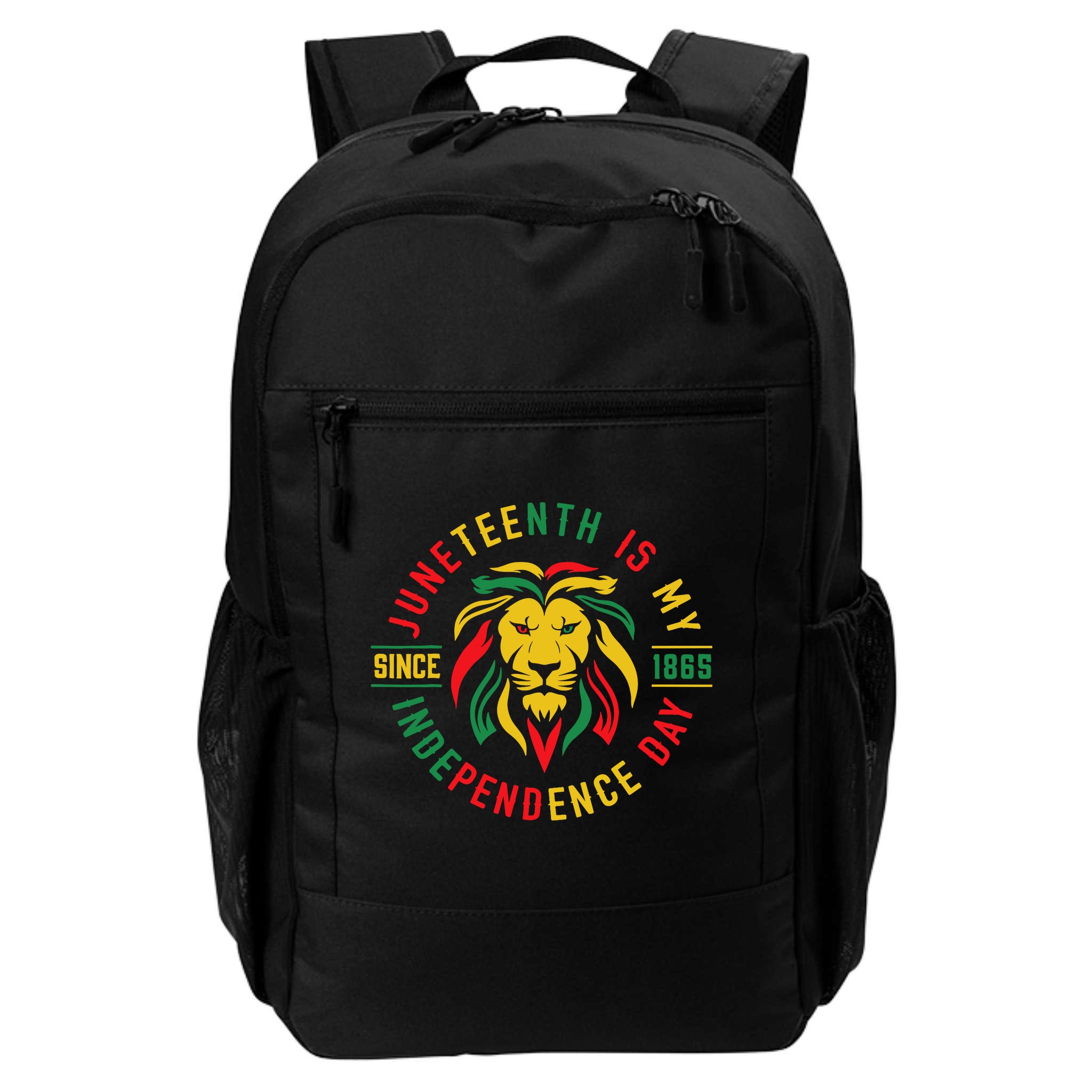 Juneteenth Is My Independence Day Lion Free Ish Since 1865 Backpack