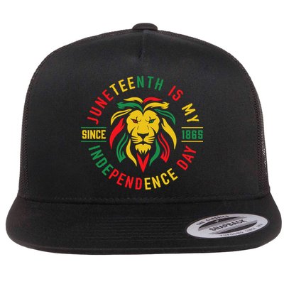 Juneteenth Is My Independence Day Lion Free Ish Since 1865 Flatbill Hat