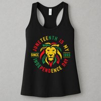 Juneteenth Is My Independence Day Lion Free Ish Since 1865 Womens Tank Top