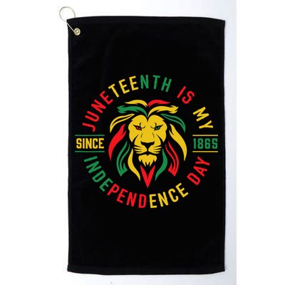 Juneteenth Is My Independence Day Lion Free Ish Since 1865 Golf Towel