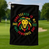 Juneteenth Is My Independence Day Lion Free Ish Since 1865 Golf Towel