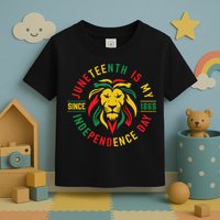 Juneteenth Is My Independence Day Lion Free Ish Since 1865 Toddler T-Shirt