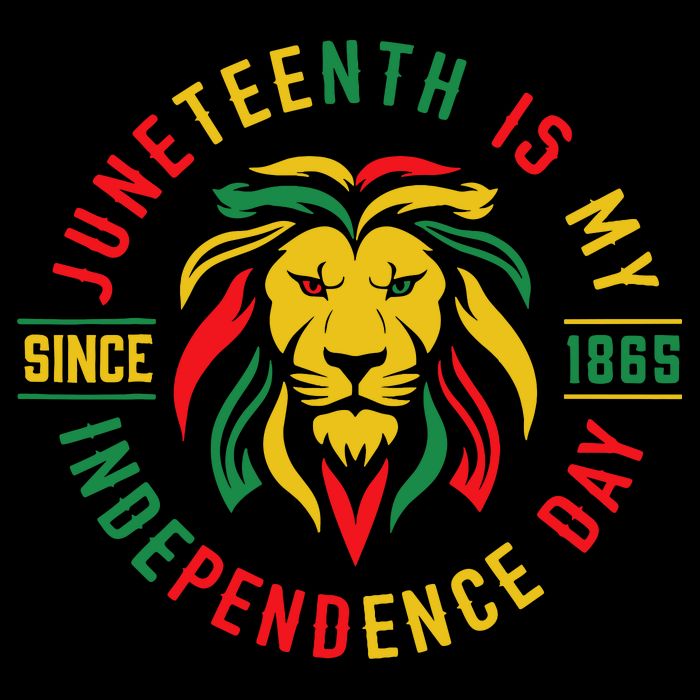 Juneteenth Is My Independence Day Lion Free Ish Since 1865 Toddler T-Shirt
