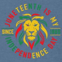 Juneteenth Is My Independence Day Lion Free Ish Since 1865 Garment-Dyed Sweatshirt