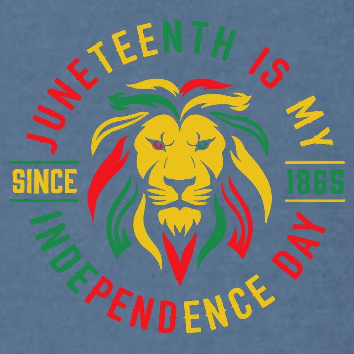 Juneteenth Is My Independence Day Lion Free Ish Since 1865 Garment-Dyed Sweatshirt