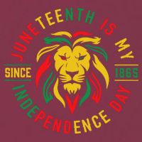 Juneteenth Is My Independence Day Lion Free Ish Since 1865 16oz Travel Tumbler