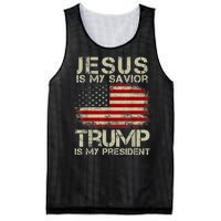 Jesus Is My Savior Trump Is My President Mesh Reversible Basketball Jersey Tank