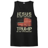 Jesus Is My Savior Trump Is My President PosiCharge Competitor Tank