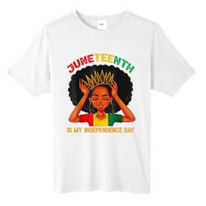 Juneteenth Is My Independence Day Black Black Queen Tall Fusion ChromaSoft Performance T-Shirt