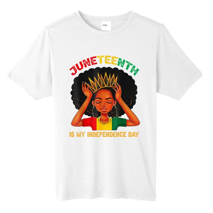 Juneteenth Is My Independence Day Black Black Queen Tall Fusion ChromaSoft Performance T-Shirt